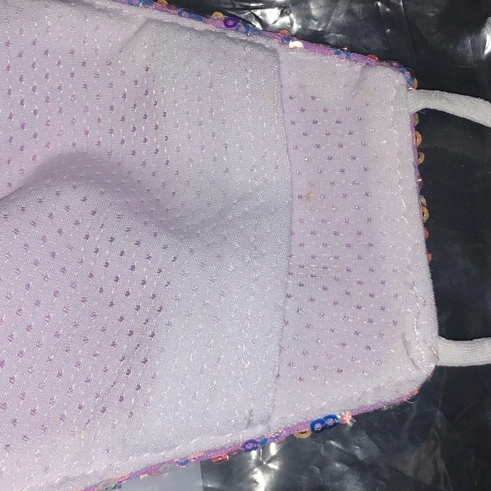 3x iridescent sequin face masks